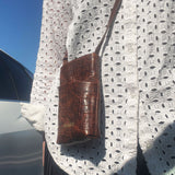 Vahla Mobiltaske – D105 Brown Croco