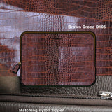 Lora Computer Sleeve 13-14" - D105 Brown Croco