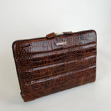 Lora Computer Sleeve 13-14"- D105 Brown Croco