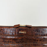 Lora Computer Sleeve 13-14"- D105 Brown Croco