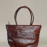 Tara Tote M - D105 Brown Croco