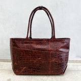Tara Tote M - D105 Brown Croco