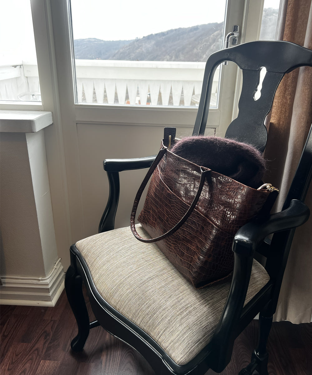 Tara Tote S - D105 Brown Croco