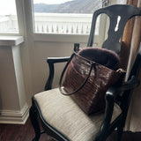 Tara Tote S - D105 Brown Croco