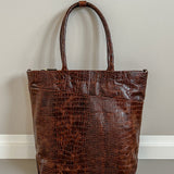 Tara Tote Tall - D105 Brown Croco