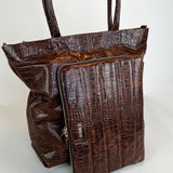 Lora Computer Sleeve 13-14"- D105 Brown Croco