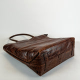 Tara Tote Tall - D105 Brown Croco