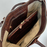 Tara Tote Tall - D105 Brown Croco