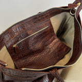 Tara Tote M - D105 Brown Croco
