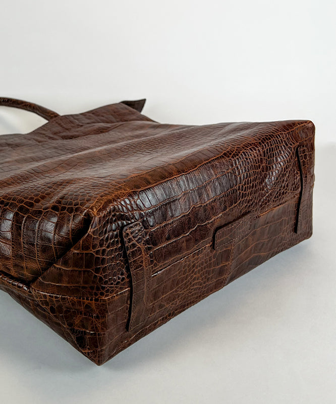 Tara Tote M - D105 Brown Croco