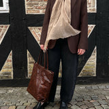 Tara Tote Tall - D105 Brown Croco