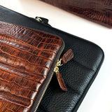 Lora Computer Sleeve 13-14"- D105 Brown Croco